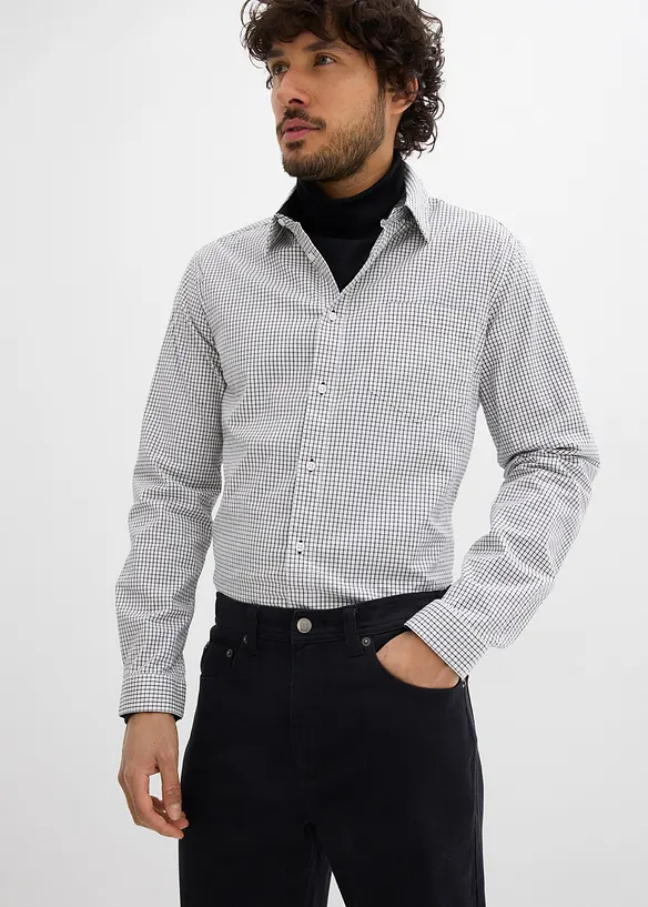 Classic Fit Stretch-Hose mit Komfortbund, Straight, bonprix