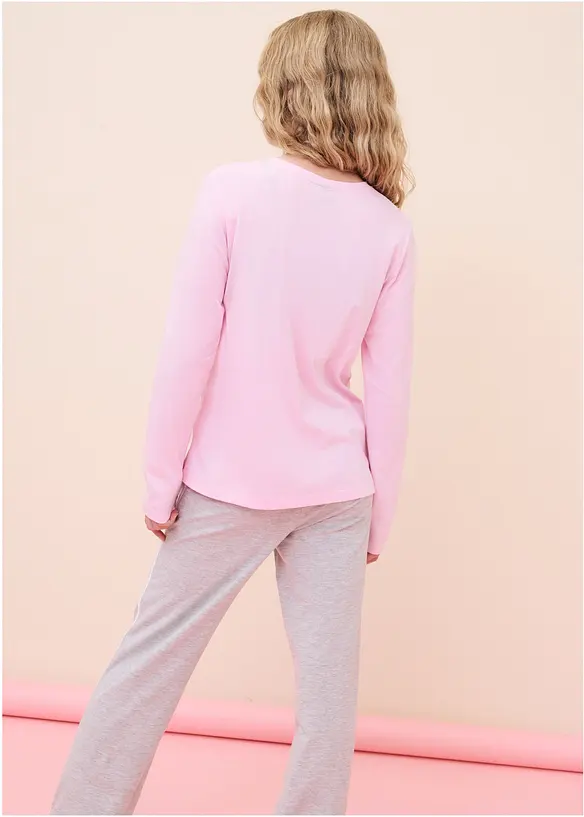 Langarmshirt aus reiner Bio-Baumwolle (5er Pack), bonprix