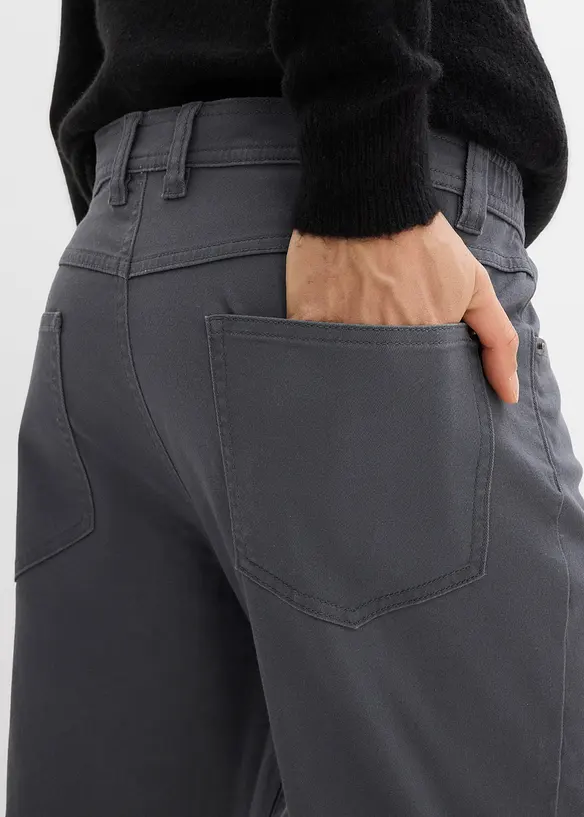 Pantalon extensible classique &agrave; taille &eacute;lastiqu&eacute;e, droit, bonprix