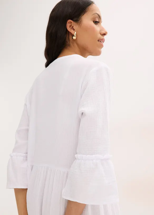 Maxikleid aus weichem Musselin, bonprix