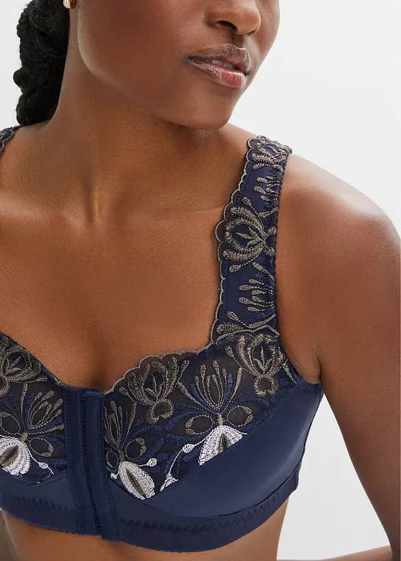 Soutien-gorge grand maintien, sans armatures, avec fermeture devant, bonprix