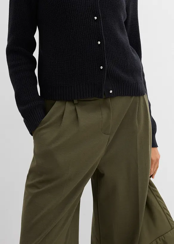 Strickjacke mit Zierkn&ouml;pfen aus Woll-Mix, bonprix