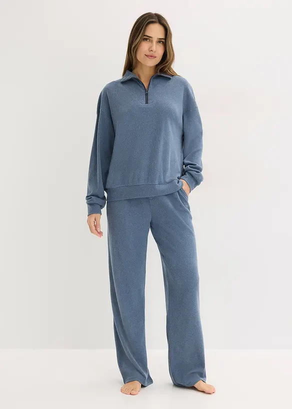 Hausanzug aus softem Waffeljersey, bonprix