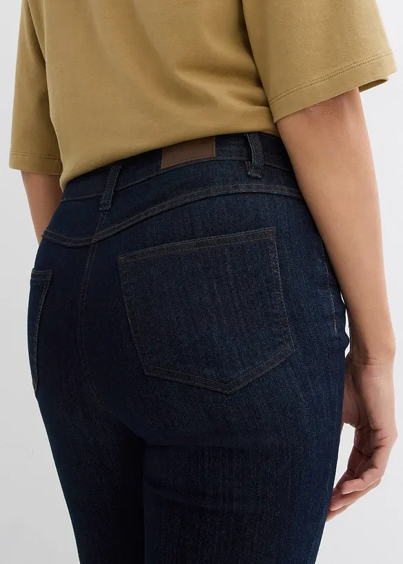 Jean bootcut taille mi-haute, extensible, bonprix