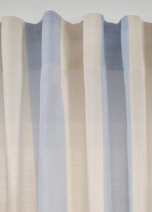 Vorhang mit Streifen und recyceltem Polyester (1er Pack), bonprix