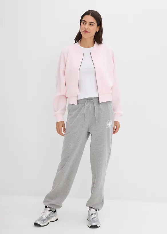 Sweatblouson aus softem Viskose-Mix, bonprix