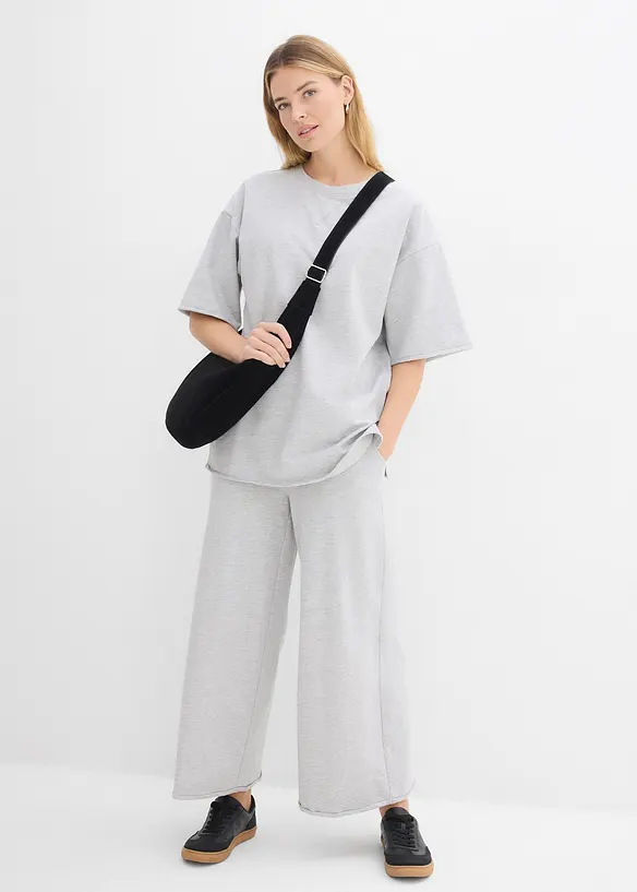 T-shirt long sweat 100% coton, bonprix