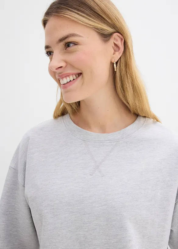 T-shirt long sweat 100% coton, bonprix