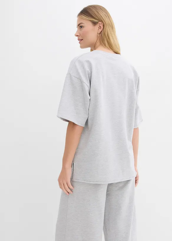 T-shirt long sweat 100% coton, bonprix