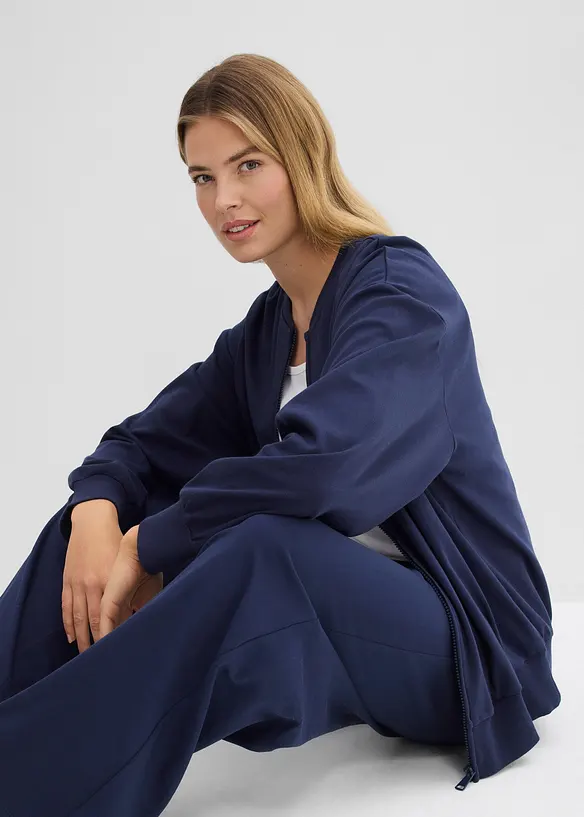 Sweatjacke aus reiner Baumwolle, bonprix