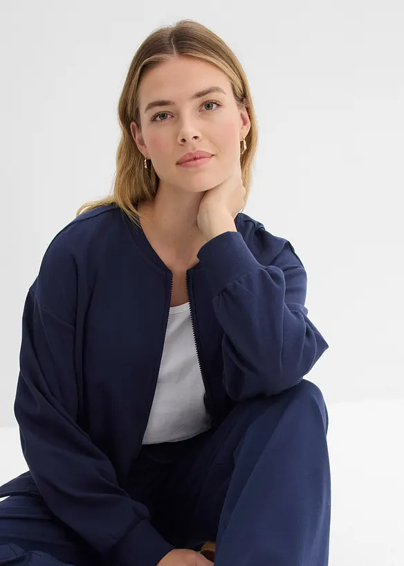 Sweatjacke aus reiner Baumwolle, bonprix