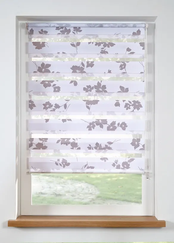 Doppelrollo mit Blumen Druck, bonprix