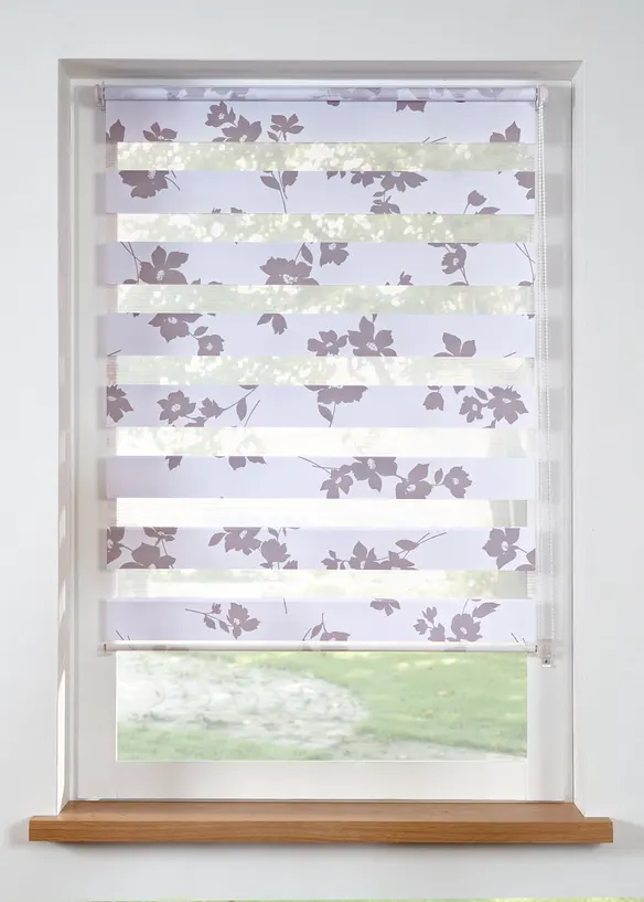 Doppelrollo mit Blumen Druck, bonprix