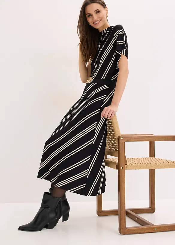 Robe midi en mati&egrave;re douce, bonprix