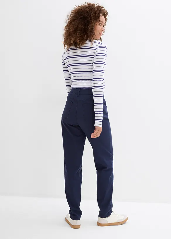 Pantalon en twill coton &eacute;lasthanne, bonprix