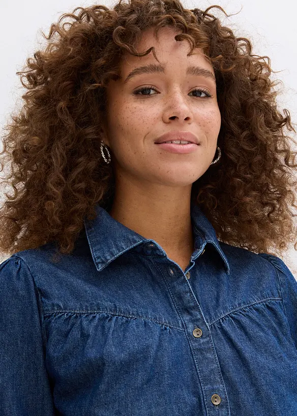 Blouse en jean, bonprix