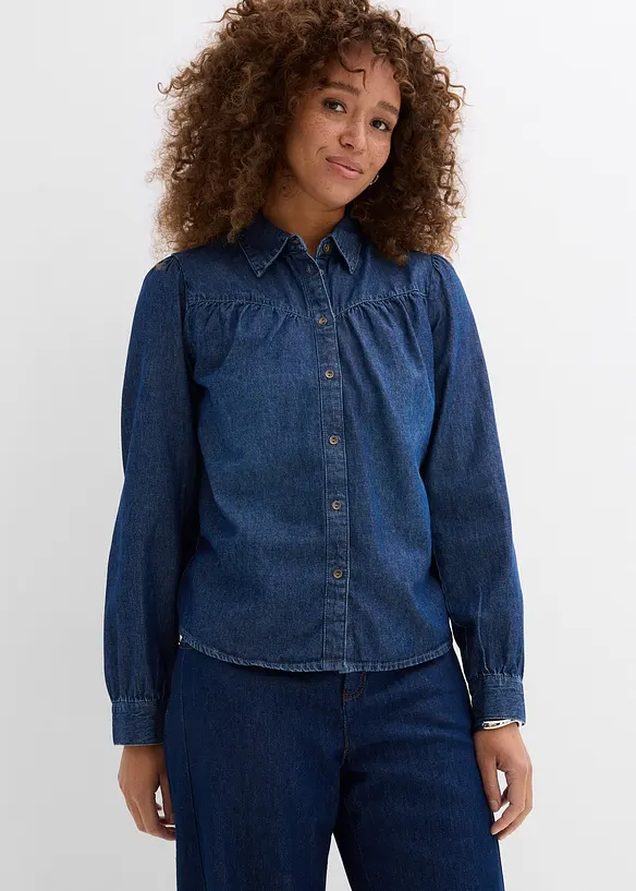 Blouse en jean, bonprix