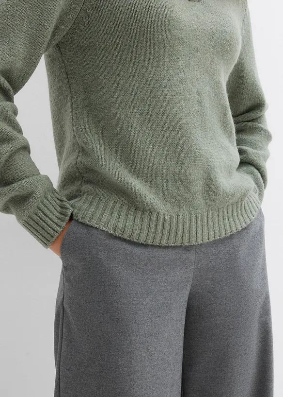 Pull &agrave; empi&egrave;cement dentelle, bonprix