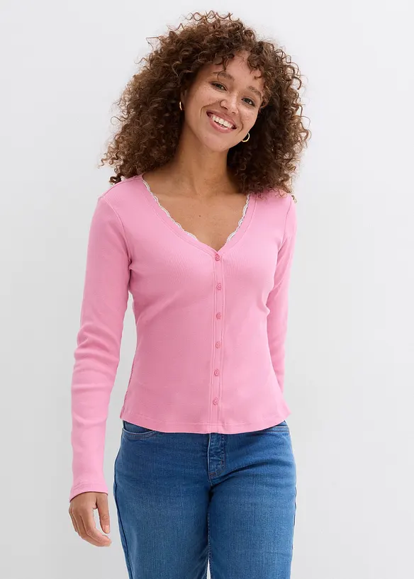 2-in-1-Shirt aus reiner Baumwolle, bonprix