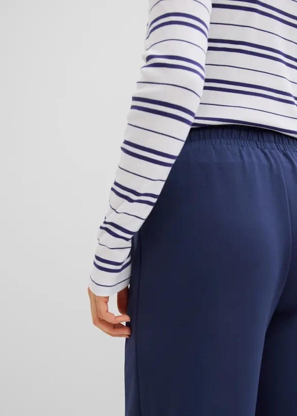 Pantalon palazzo doux en n&eacute;opr&egrave;ne, bonprix