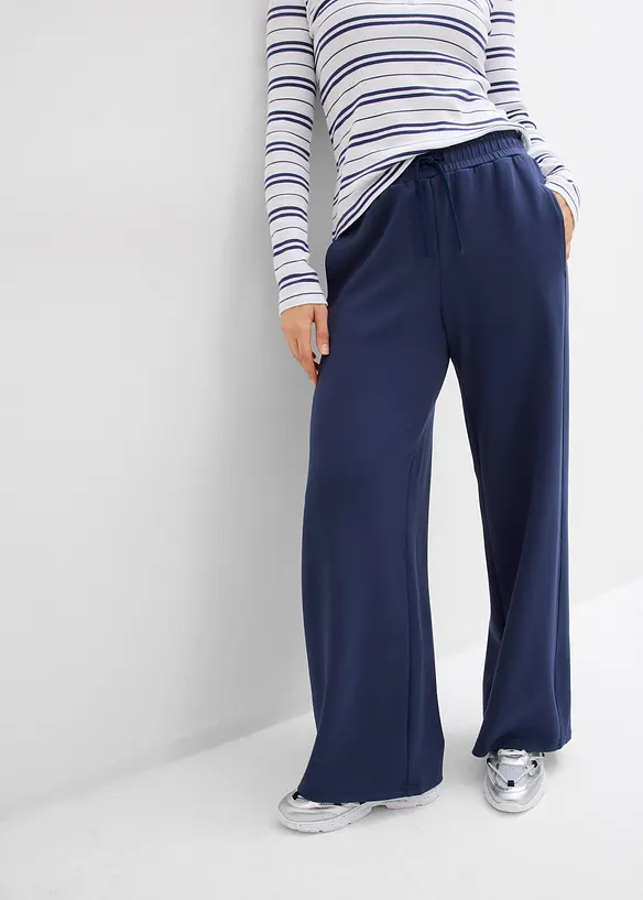 Pantalon palazzo doux en n&eacute;opr&egrave;ne, bonprix