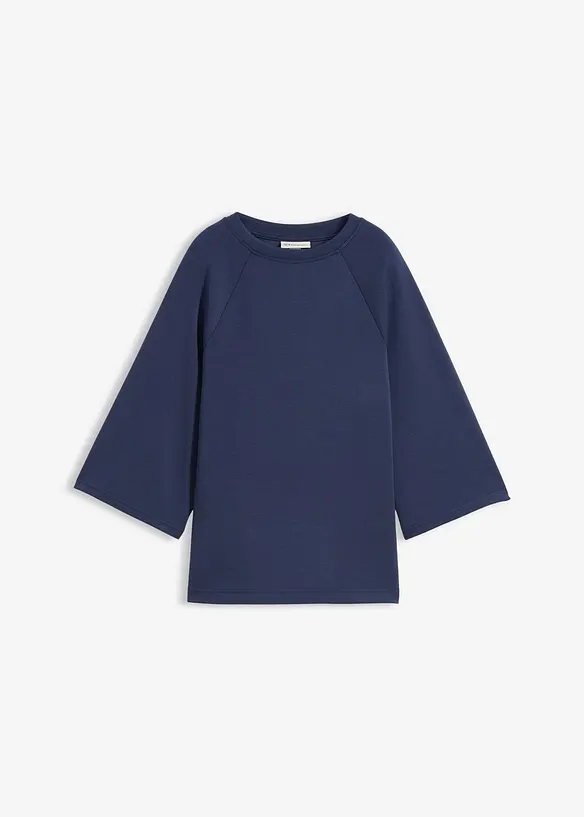 T-shirt boxy en mati&egrave;re n&eacute;opr&egrave;ne avec empi&egrave;cment &eacute;lastique, bonprix