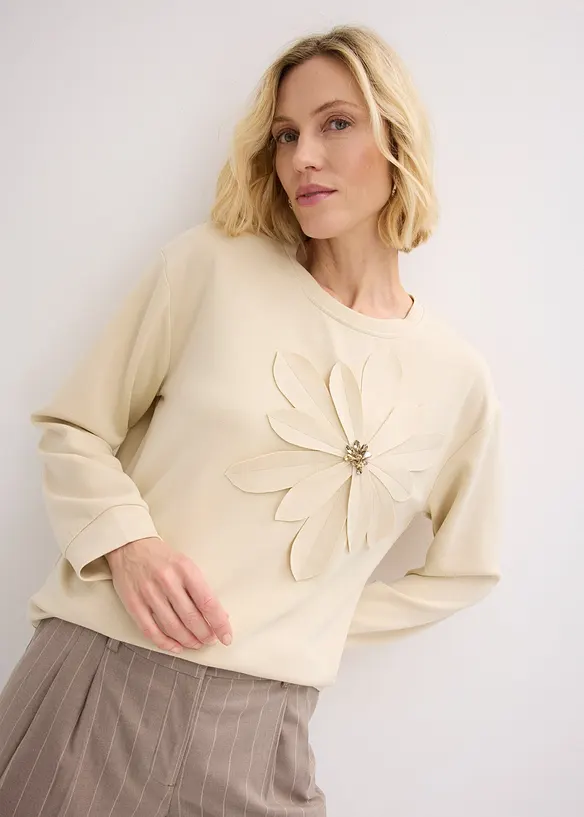 Sweat-shirt avec application, bonprix