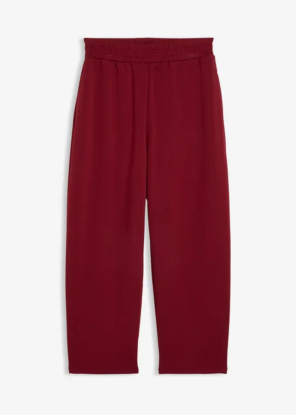 Pantalon barrel en jersey n&eacute;opr&egrave;ne, bonprix