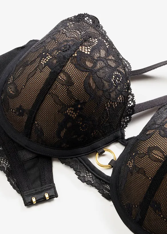 Balconette-BH mit blumiger Spitze, bonprix