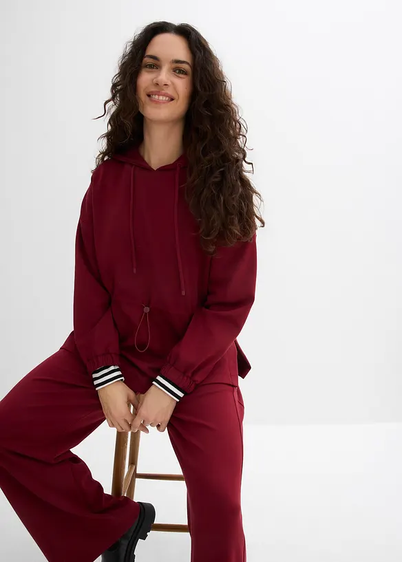 Sweat-shirt long en mati&egrave;re n&eacute;opr&egrave;ne douce, bonprix