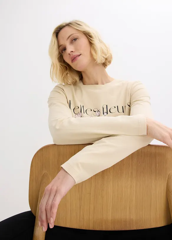 T-shirt manches longues, bonprix