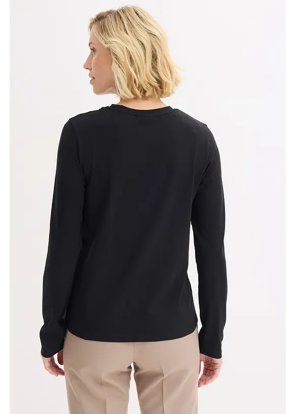 Langarmshirt mit Bio-Baumwolle, bonprix