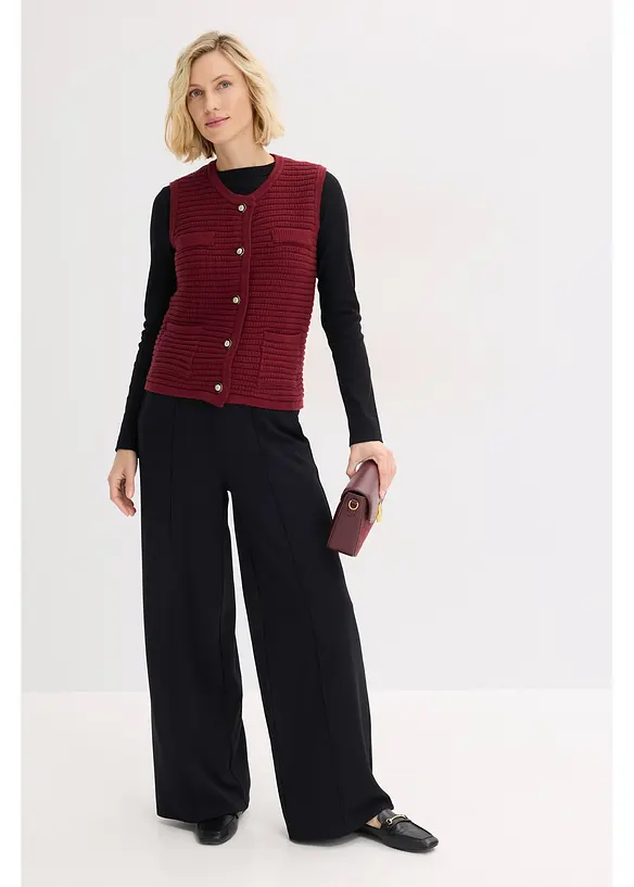 Gilet sans manches en maille, bonprix