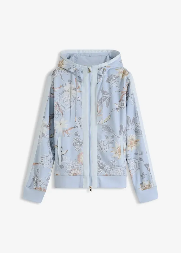 Sweat zipp&eacute; &agrave; imprim&eacute;, bonprix