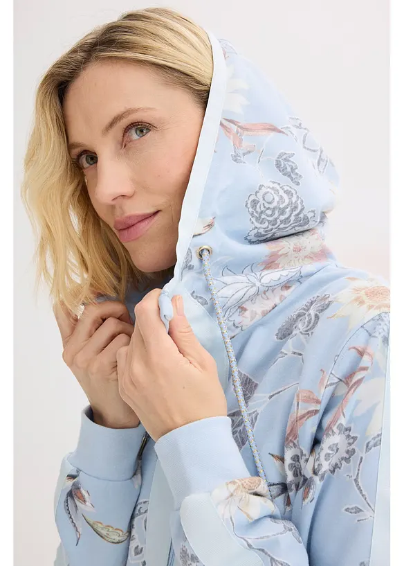 Sweat zipp&eacute; &agrave; imprim&eacute;, bonprix