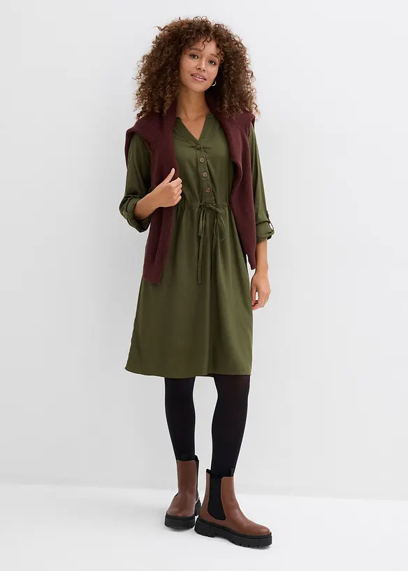 Robe blouse en viscose fluide, bonprix