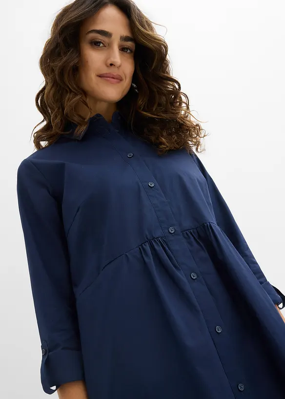 Robe-chemise 100% coton, bonprix