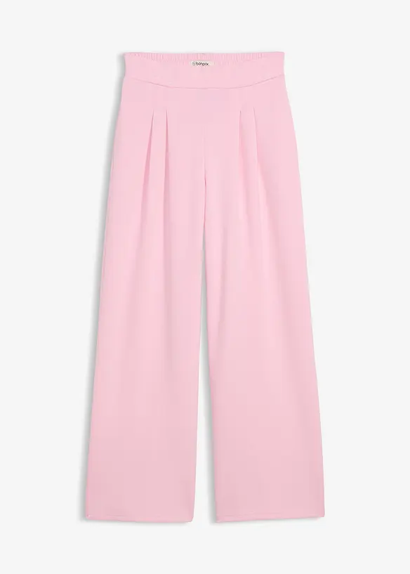 Pantalon en jersey n&eacute;opr&egrave;ne &agrave; pinces, bonprix