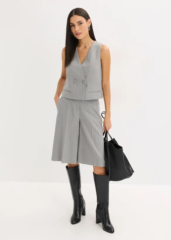 Nadelstreifen Anzugweste, bonprix