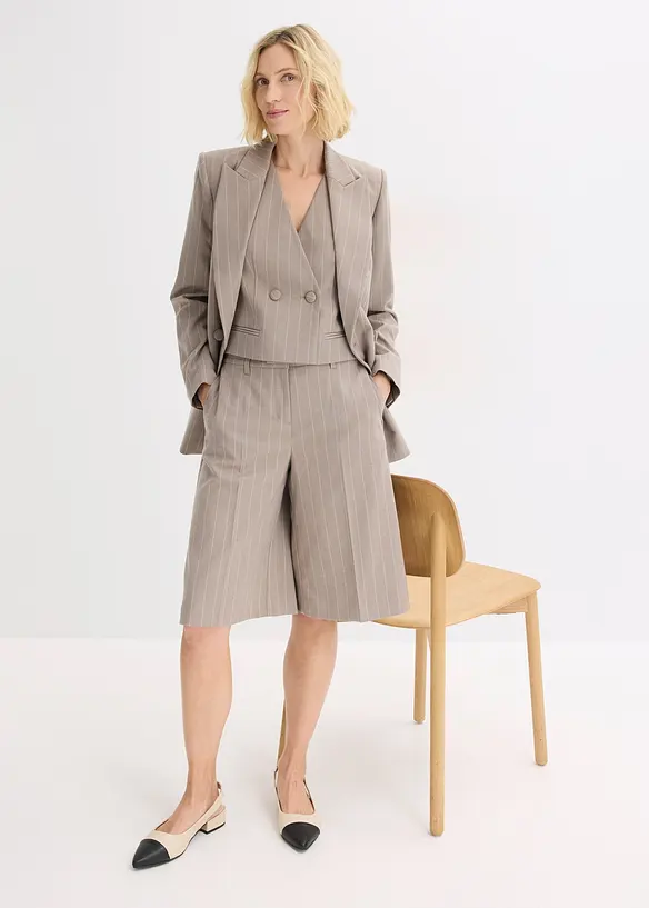 Nadelstreifen Anzugweste, bonprix