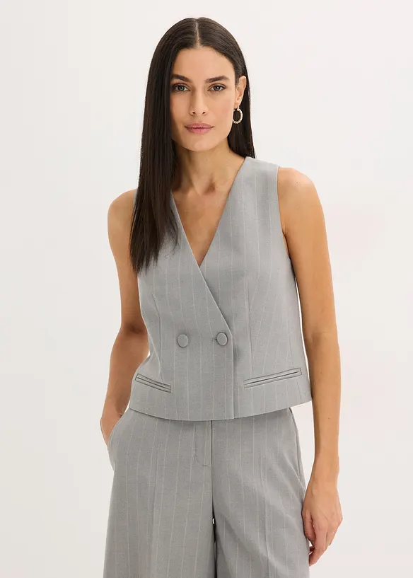 Nadelstreifen Anzugweste, bonprix