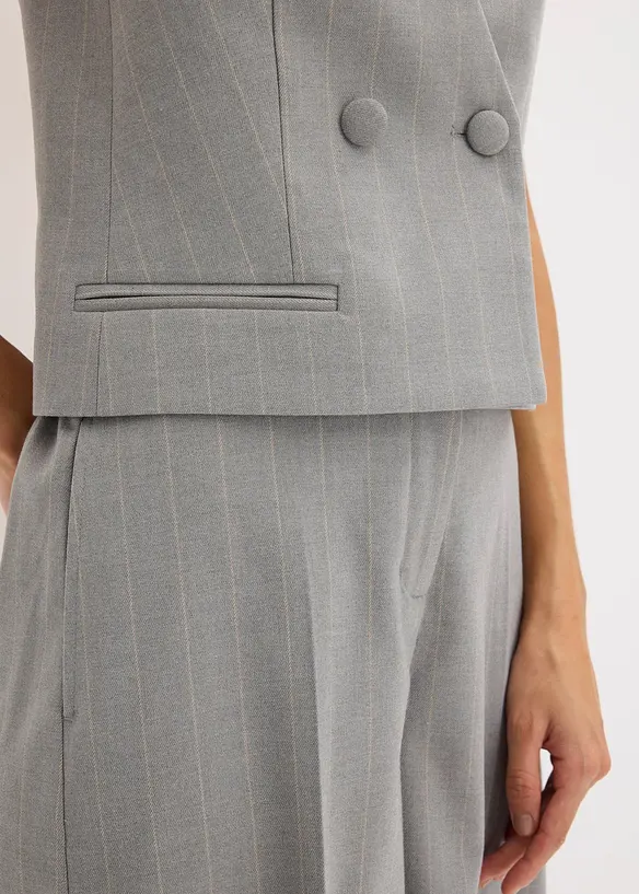 Nadelstreifen Anzugweste, bonprix