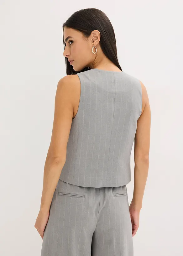 Nadelstreifen Anzugweste, bonprix