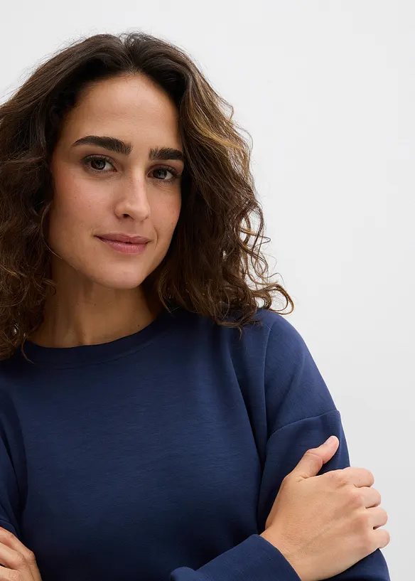 Sweatshirt aus softem Scuba, bonprix