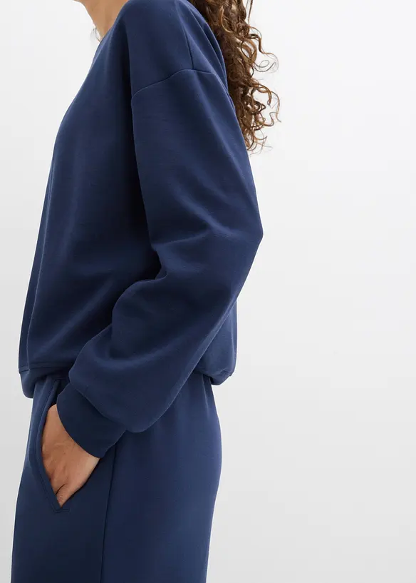 Sweatshirt aus softem Scuba, bonprix
