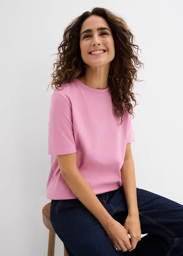 Longshirt aus reiner Bio-Baumwolle (2er Pack), bonprix