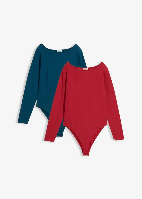 Langarmbody (2er Pack), bonprix