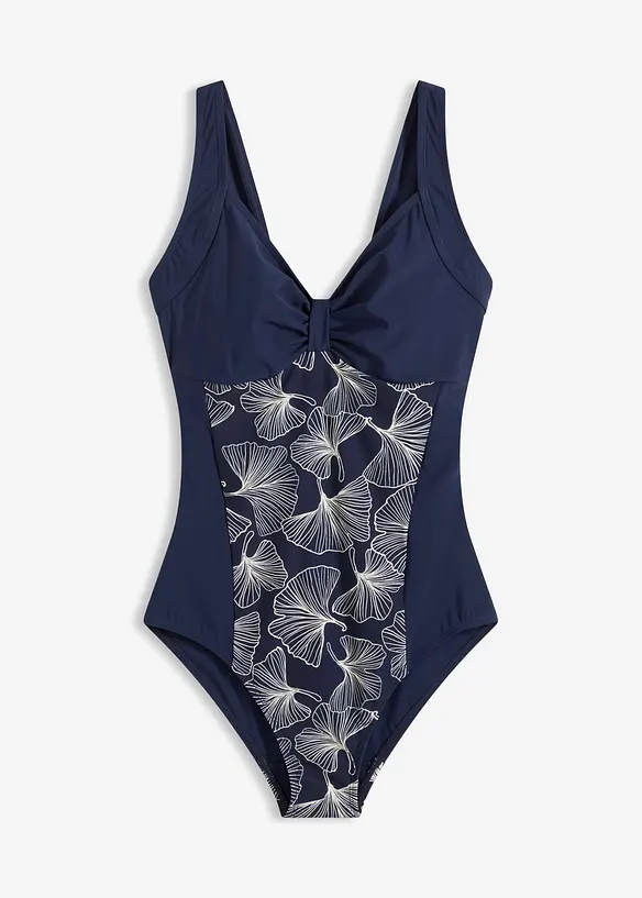 Maillot sculptant &agrave; empi&egrave;cement imprim&eacute;, maintien l&eacute;ger, bonprix