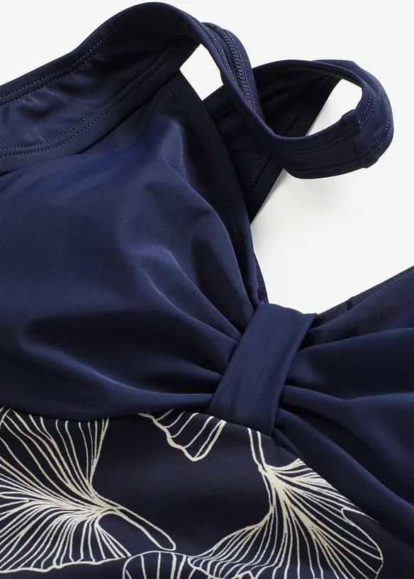 Maillot sculptant &agrave; empi&egrave;cement imprim&eacute;, maintien l&eacute;ger, bonprix