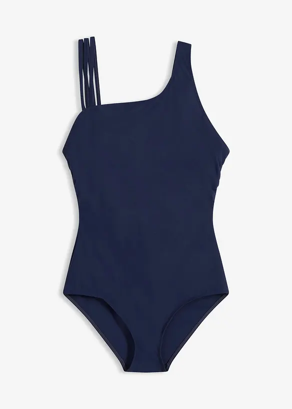Maillot sculptant une &eacute;paule, maintien l&eacute;ger, bonprix